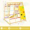 8-in-1 Wooden Jungle Gym Playset with Slide and Monkey Bars-Multicolor